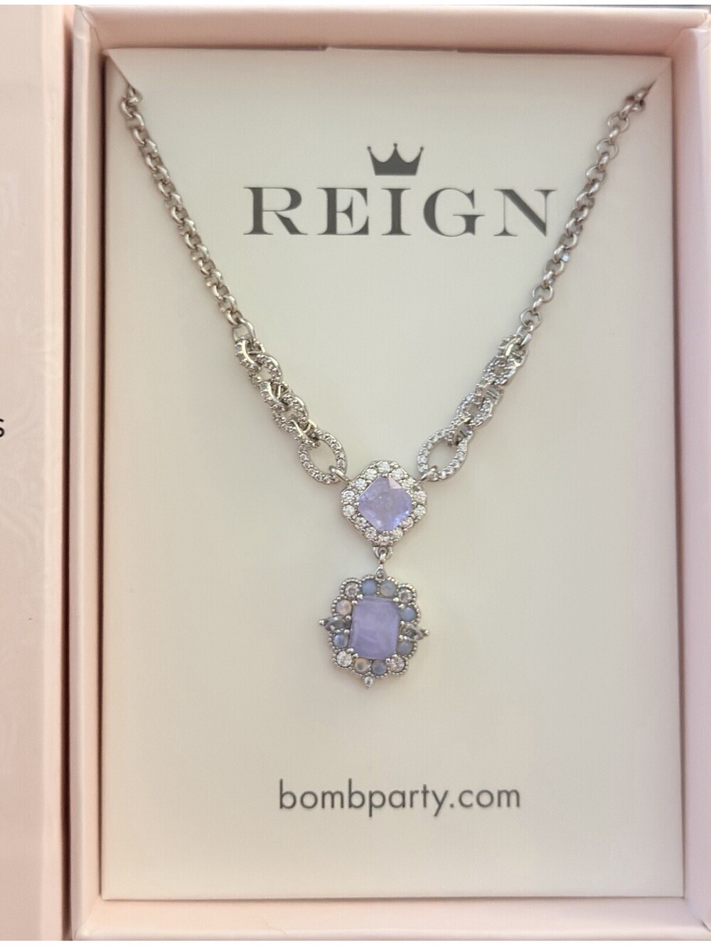 Bomb Party Reign Princess "Modern Elegance In Bloom" RBP8036 w/ Opal on Silver